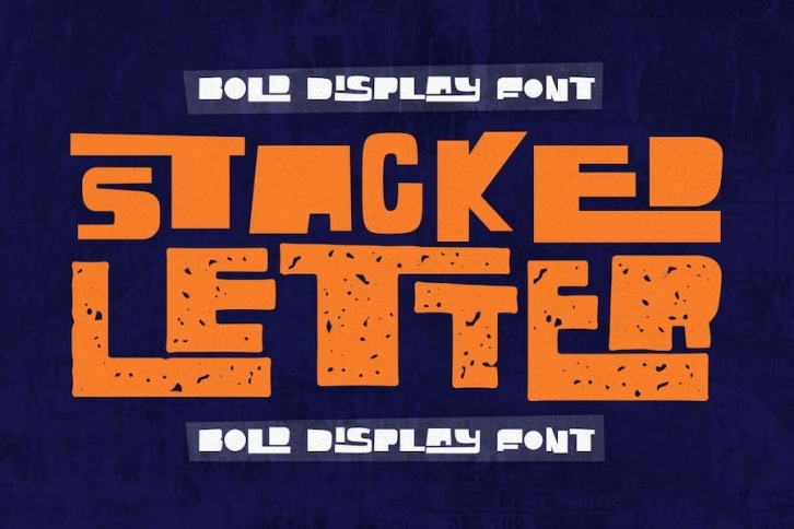 Stacked Letter - Bold Display Font Font Download