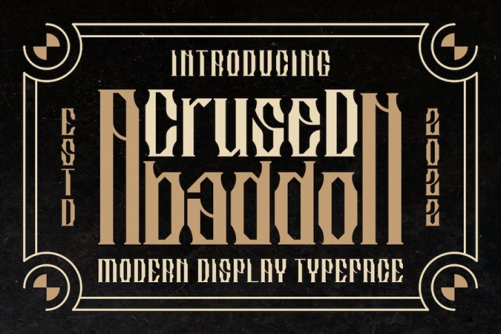 Crused Abaddon Font Font Download