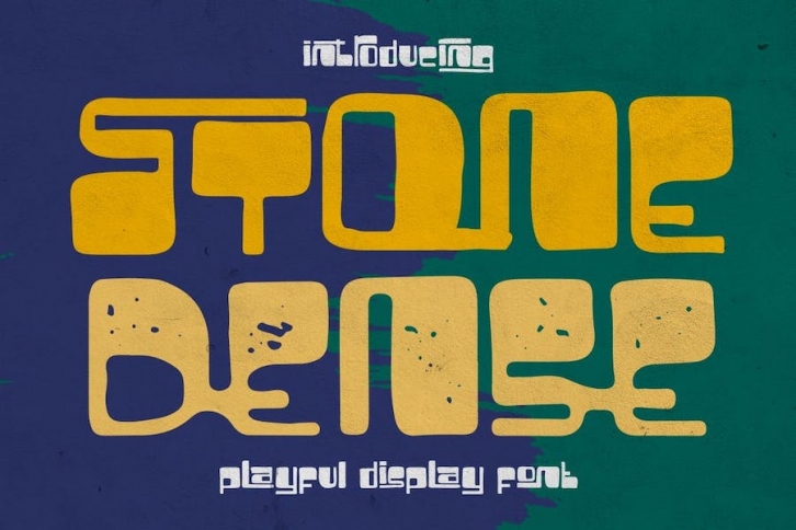 Stone Dense - Playful Display Font Font Download