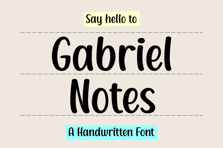 Gabriel Notes Font Download