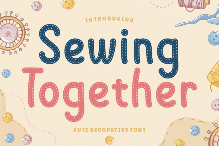 Sewing Together Font Download