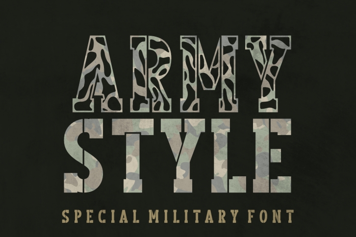 Army Style Font Download