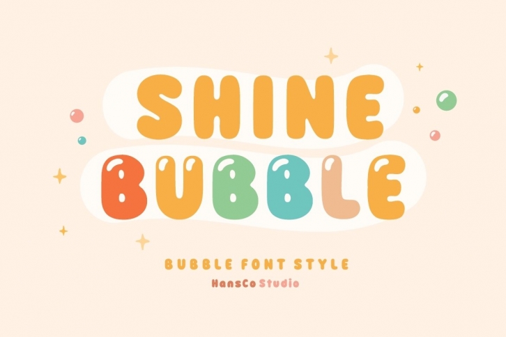 Shine Bubble Font Download
