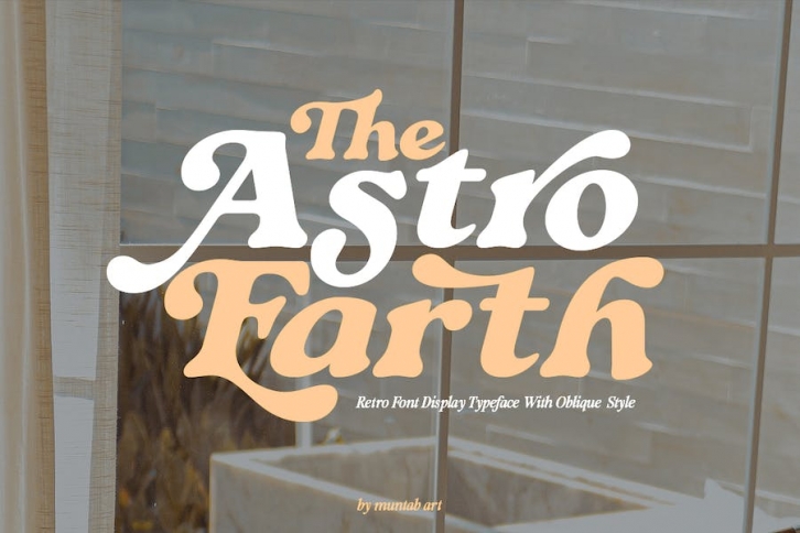 Astro Earth | Retro Display Font Download