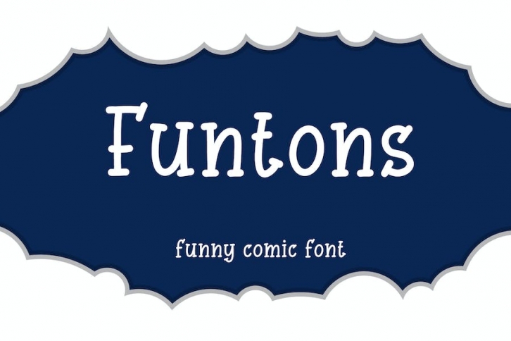 Funtons - Funny Serif Comic Font Font Download