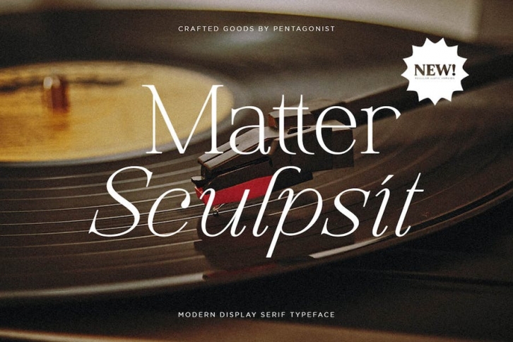 Matter Sculpsit | Modern serif Font Download