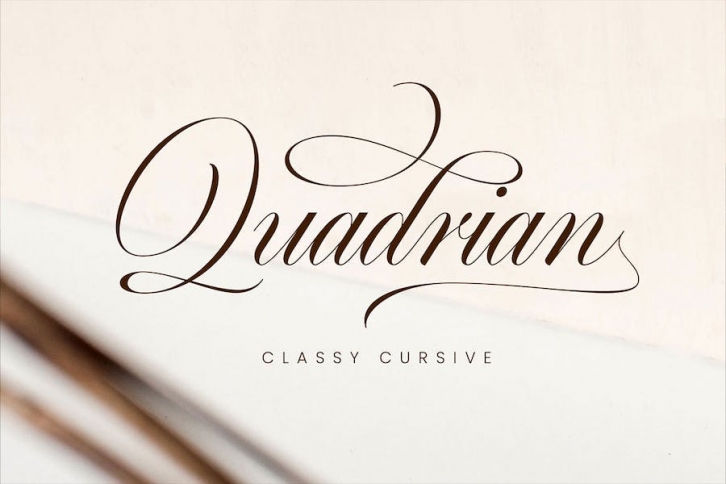 Quadrian - Elegant Script Font Download