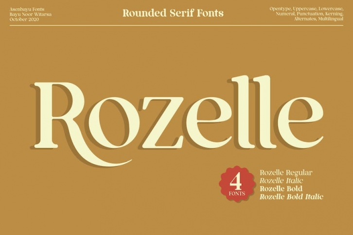Rozelle Font Download