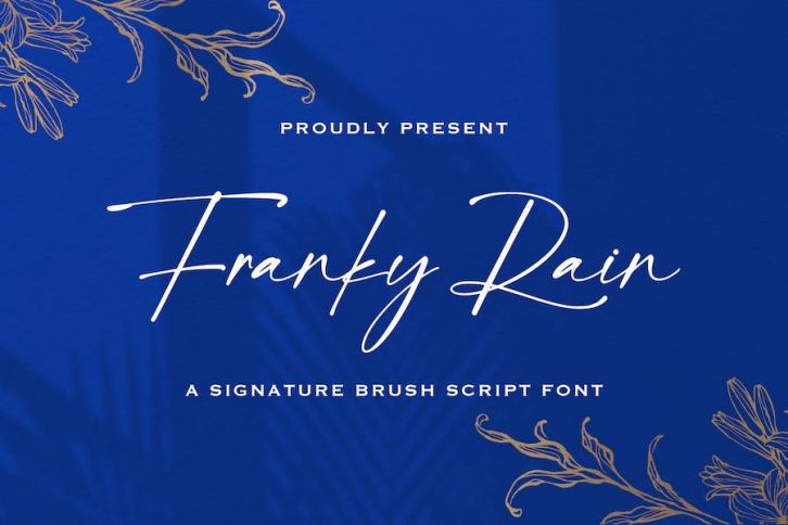 Franky Rain - Signature Script Font Font Download