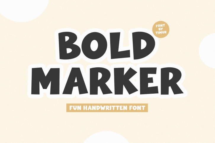Bold Marker Font Download