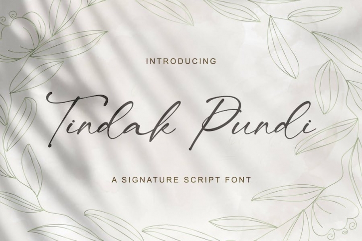 Tindak Pundi - Signature Script Font Font Download