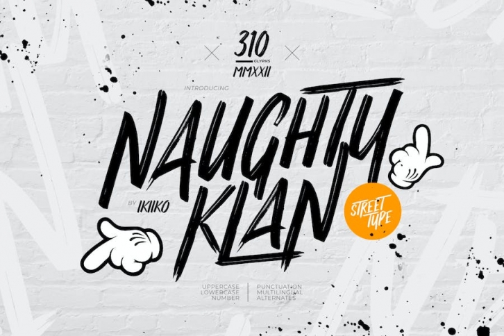 Naughty Klan - Street Type Font Download