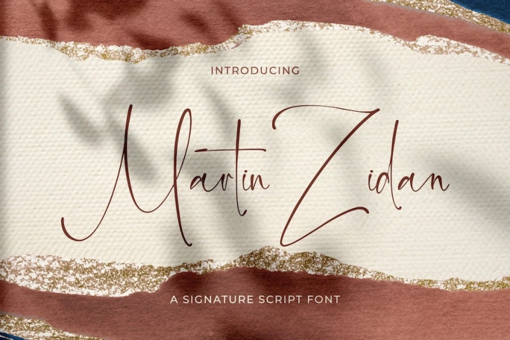 Martin Zidan - Signature Script Font Font Download