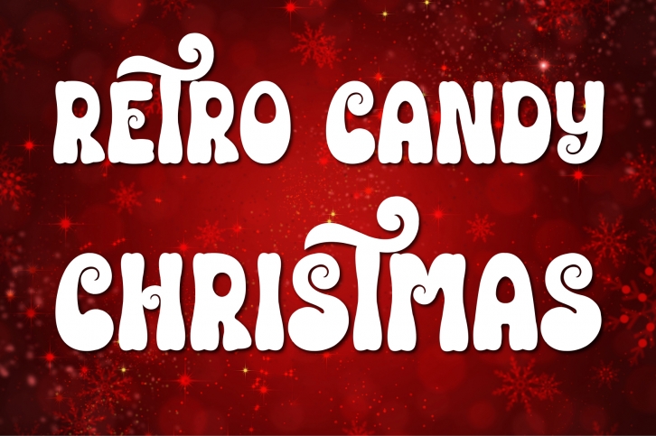 Retro Candy Christmas Font Download