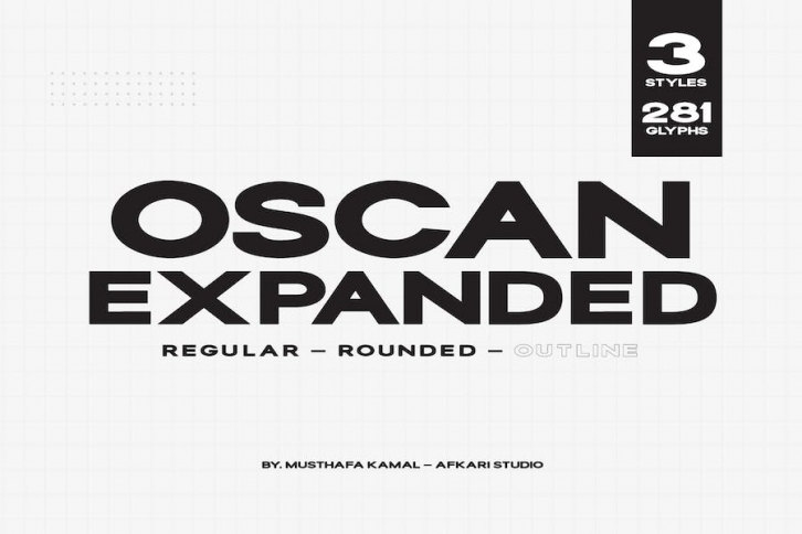 Oscan Expanded - Display Sans Serif Font Font Download