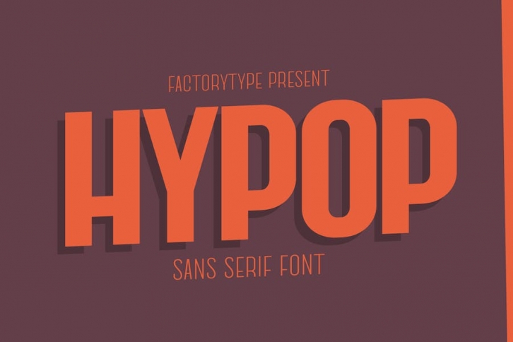 HYPOP - A Nostalgic Sans Serif Font Download