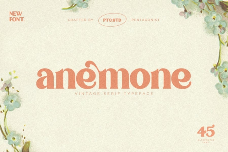Anemone | Vintage Serif Font Download