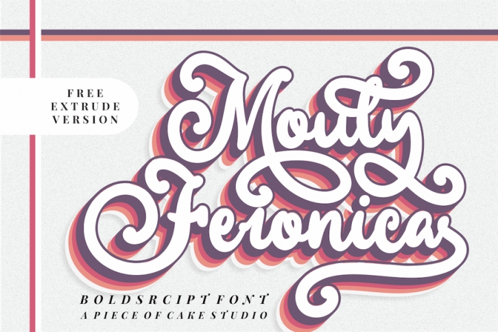 Mouly Feronica - A Bold Script Font Font Download