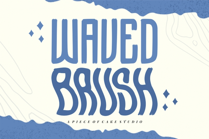 Waved Brush - A Display Font Font Download