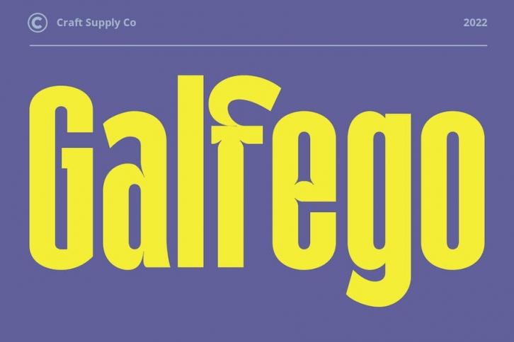 Galfego Condensed Sans Serif Font Download