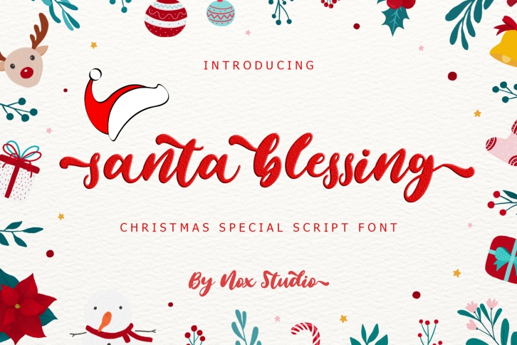 Santa Blessing Scrip Font Download