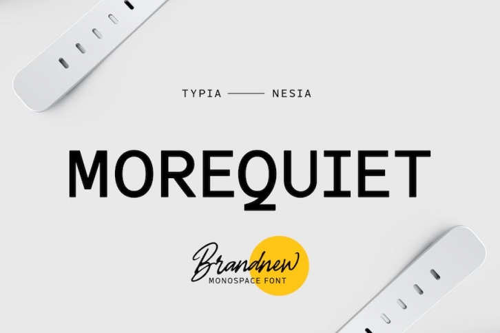 Morequiet - Modern Monospace Sans Serif Font Font Download