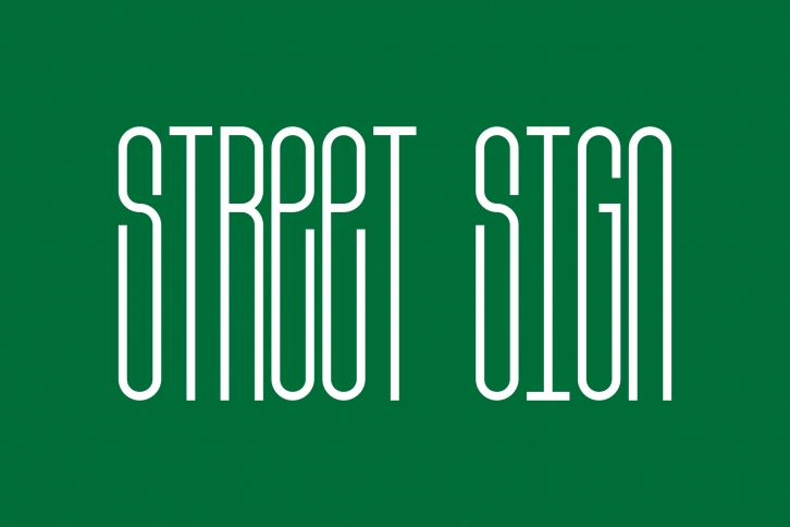 Street Sign Font Download