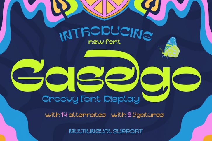 Gesego | Groovy Retro Font Font Download