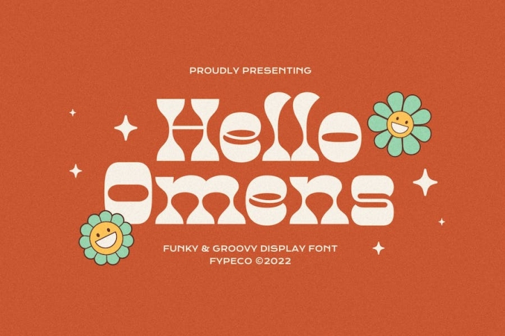 Hello Omens - Funky Groovy Font Font Download