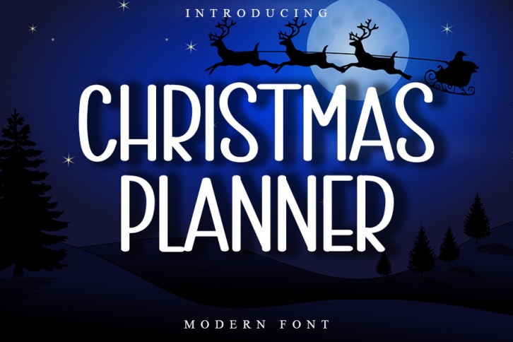 Christmas Planner Font Download