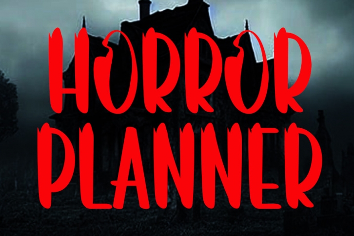 Horror Planner Font Download