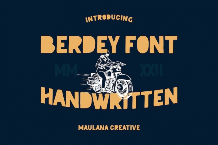 Berdey Handwritten Display Font Font Download