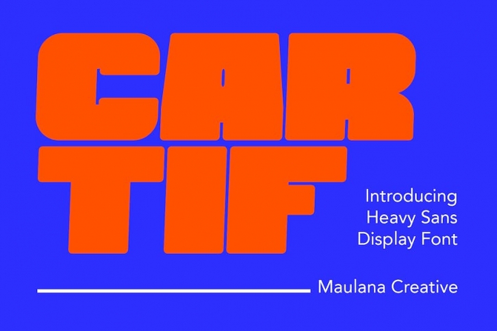 Cartif Heavy Bold Sans Display Font Font Download