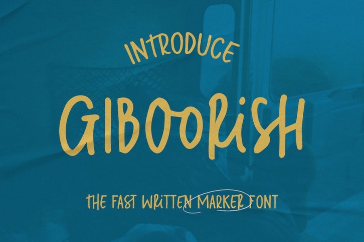 Giboorish | Handwritten Marker Font Download