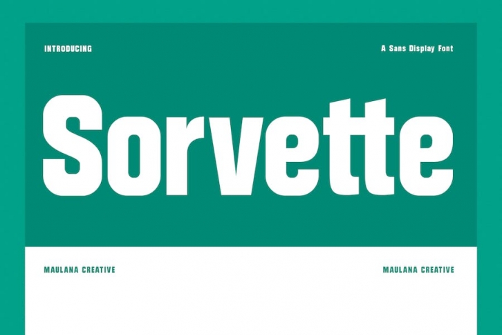 Sorvette Sans Display Font Font Download