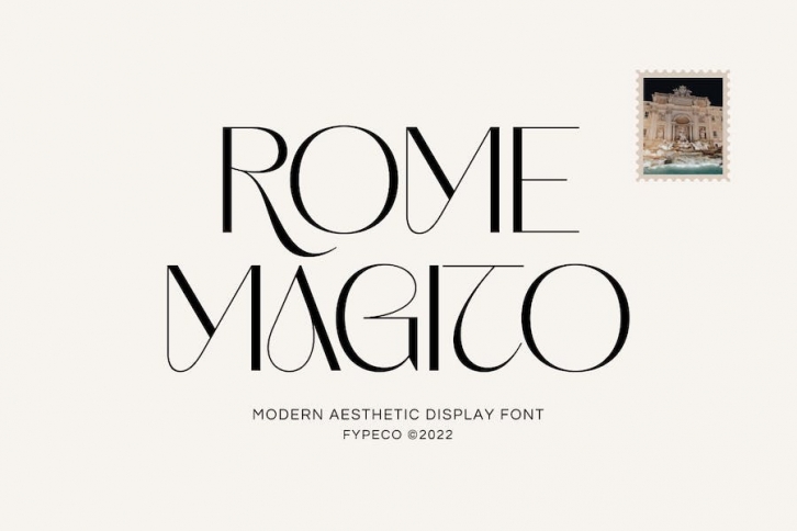 Rome Magito - Aesthetic Font Font Download