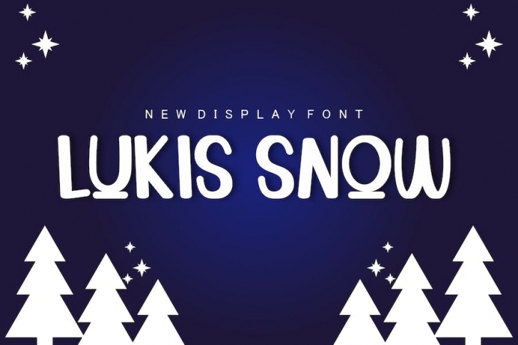 Lukis snow font Font Download