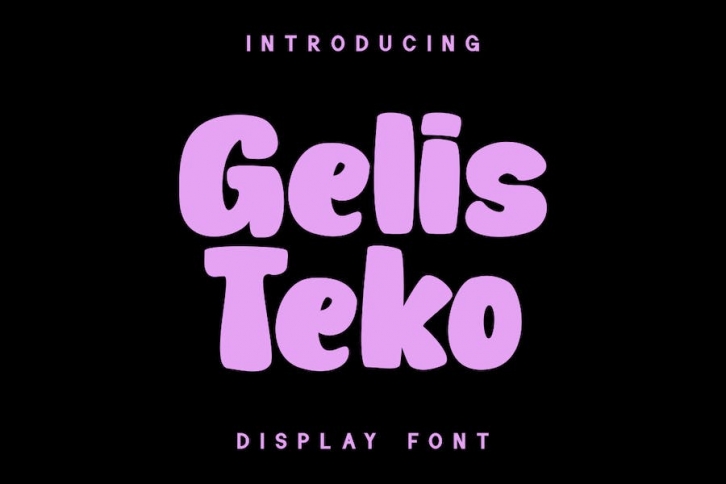 Gelis Teko Font Download