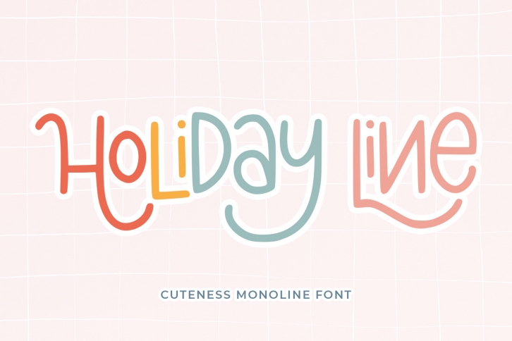 Holiday Line Font Download