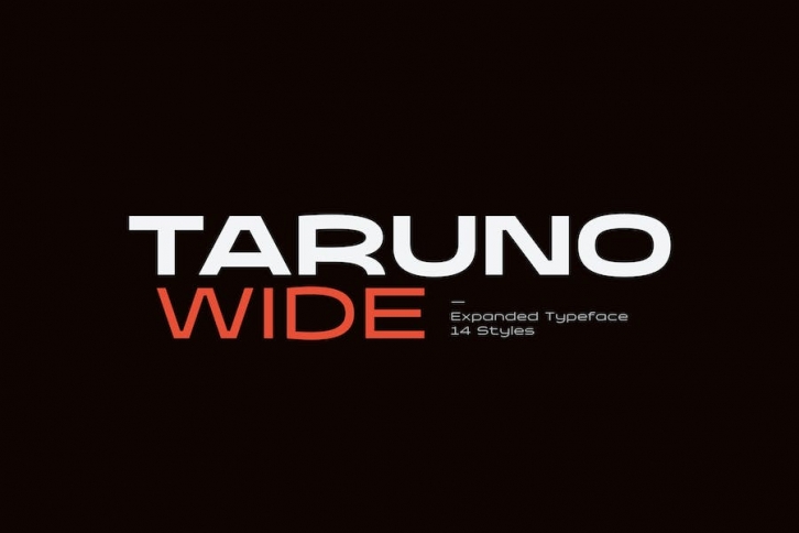 Taruno Wide Family Font Download