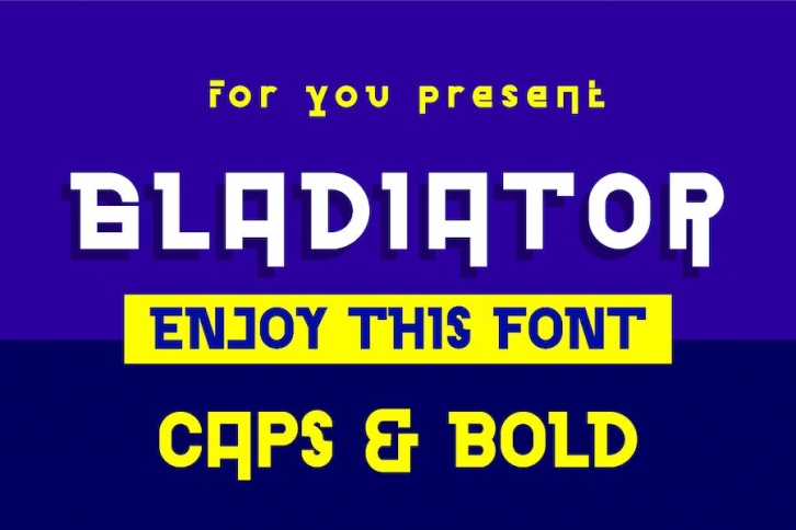 Gladiator - Modern Display Font Font Download