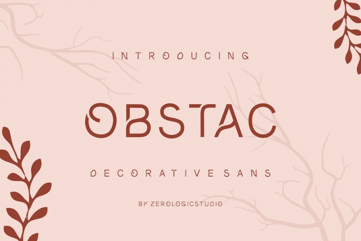 Obstac Decorative Sans Font Download