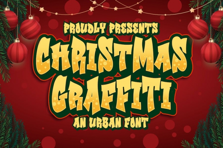 Christmas Graffiti an Urban Font Font Download