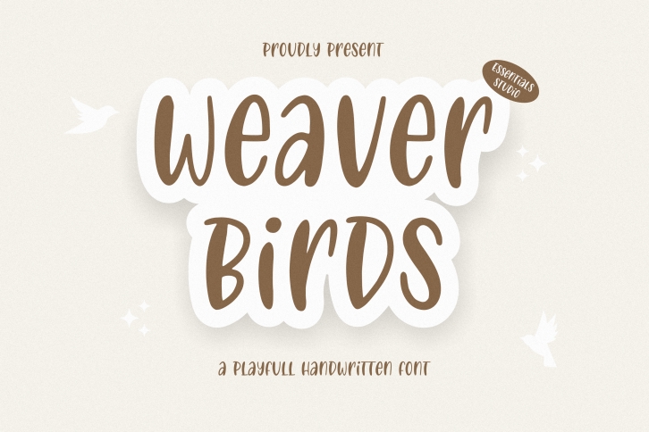 Weaver Birds Font Download