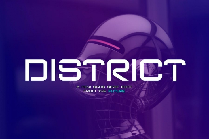 District - Futuristic Sans Font Download