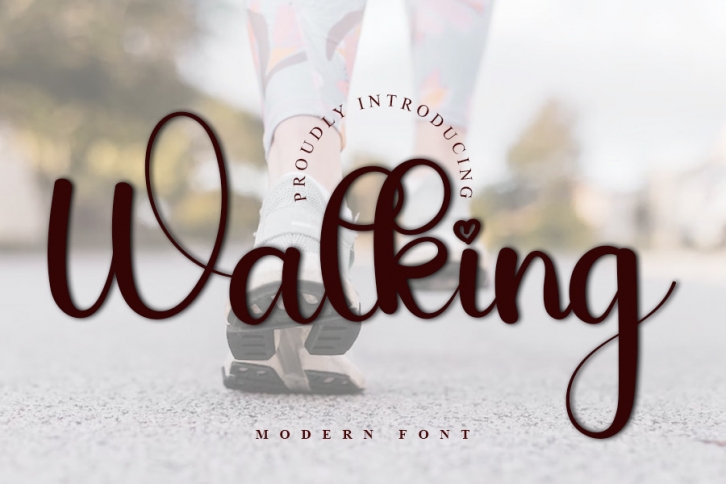 Walking Font Download