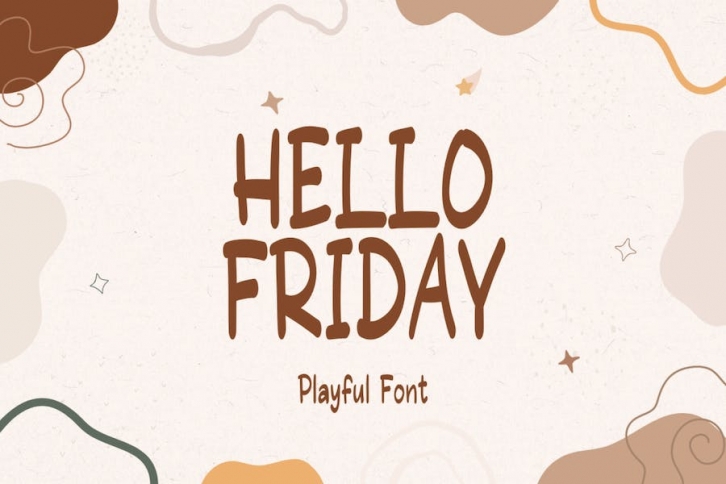 Hello Friday - Cute Playful LA Font Download