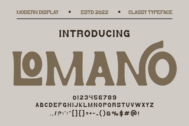 LOMANO Serif Font Font Download
