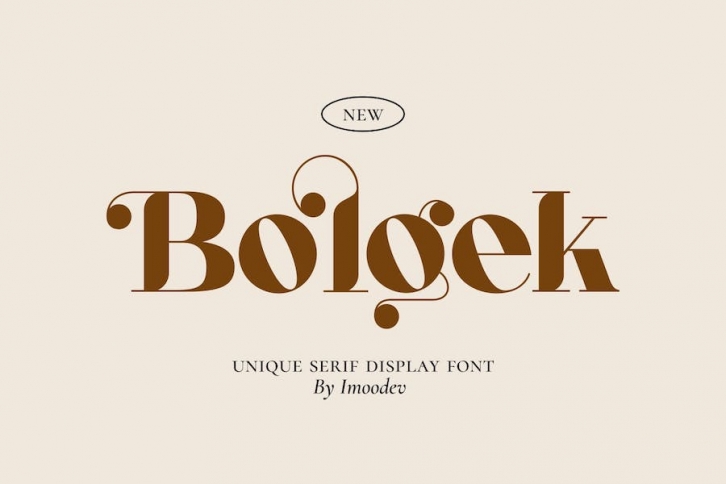 Bolgek - Luxury Font Font Download