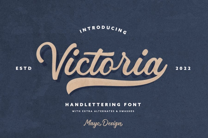 Victoria - Script Font Font Download